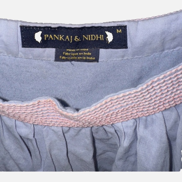 Anthropologie Pankaj & Nidhi Ayana Sequin Swing Top Shirt Tank Blue Size M - Picture 4 of 6